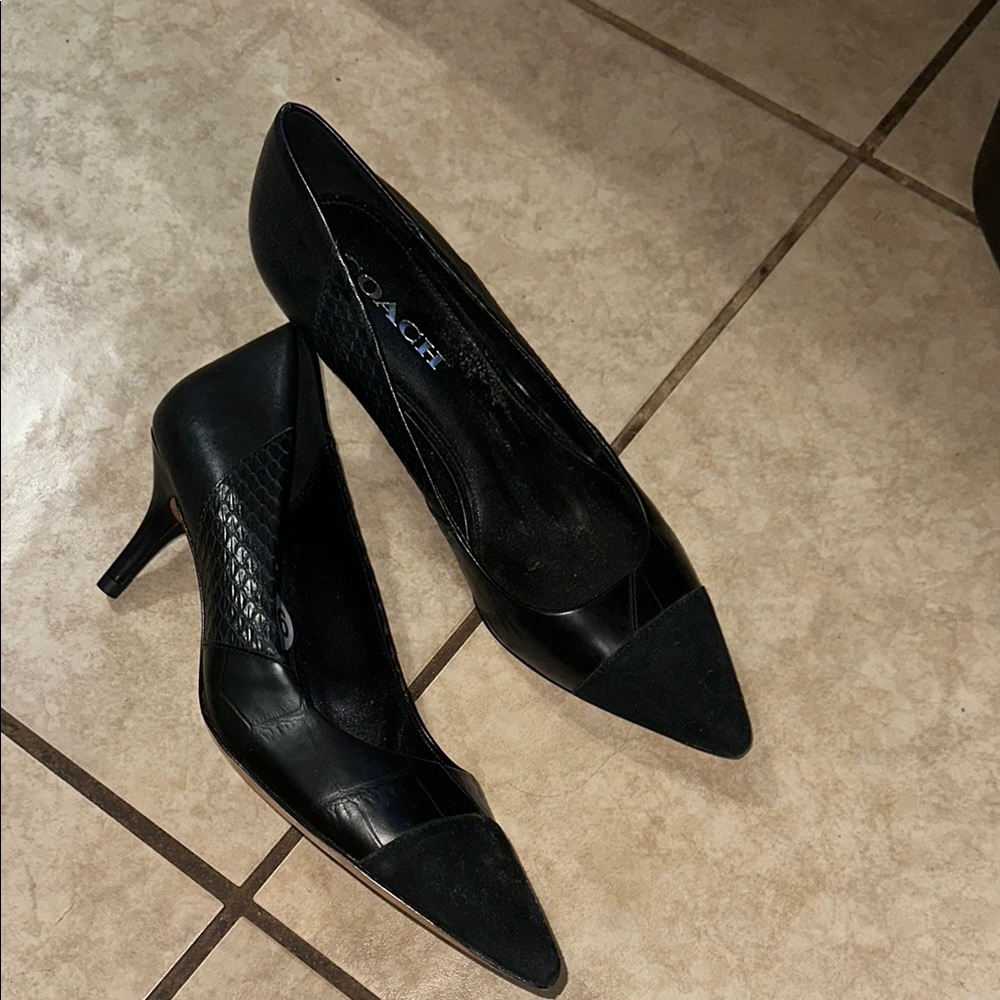 Coach Black Stiletto Heels Classic Elegance
